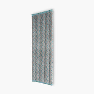 Tile Mop Pad, Cool Grey with Teal